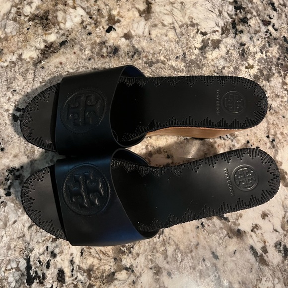 Tory Burch Patti Wedge - Black and Brown - Picture 4 of 6